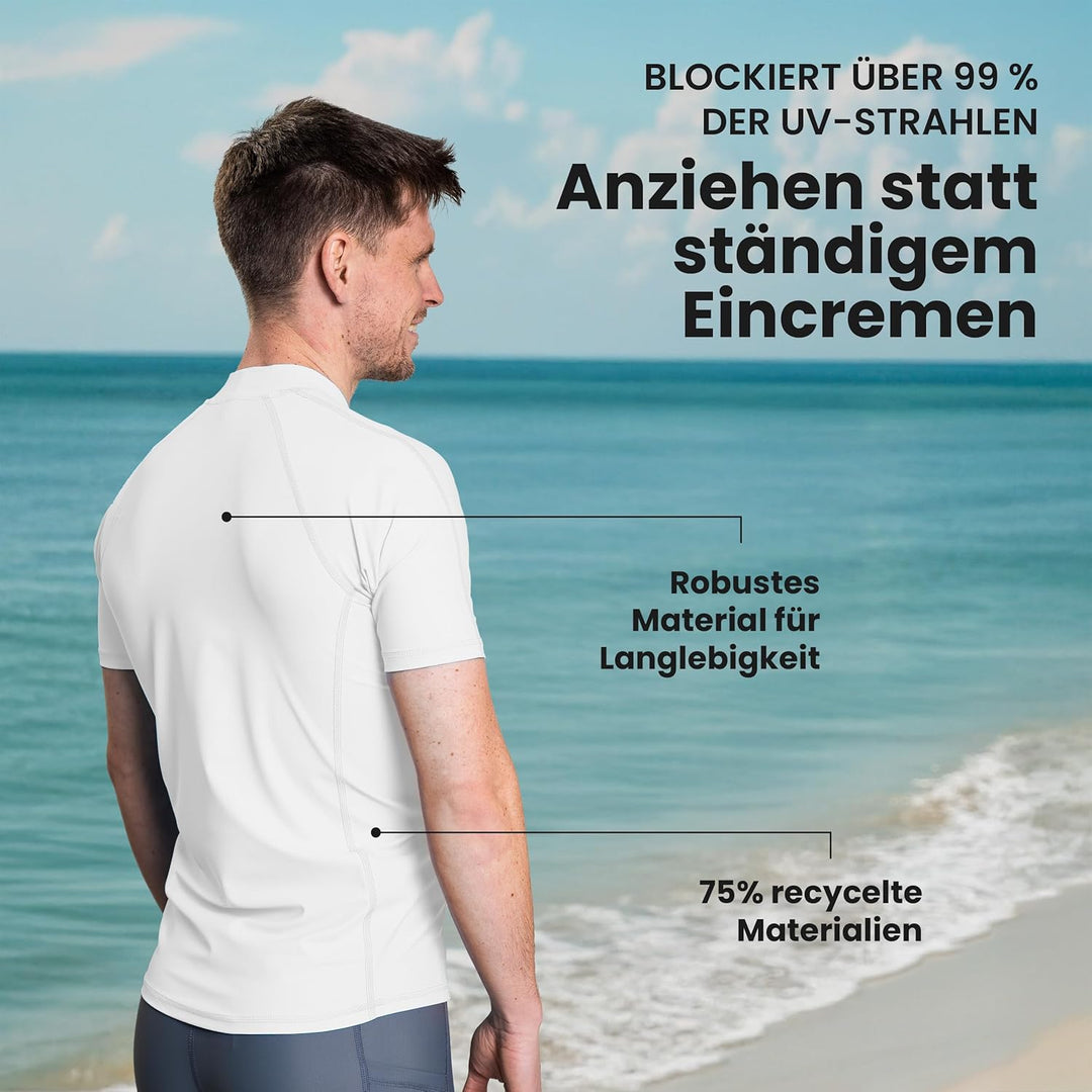 iQ-UV Shirt Herren Slim Fit Weiss (Weiss) S, Weiss (Weiss) S