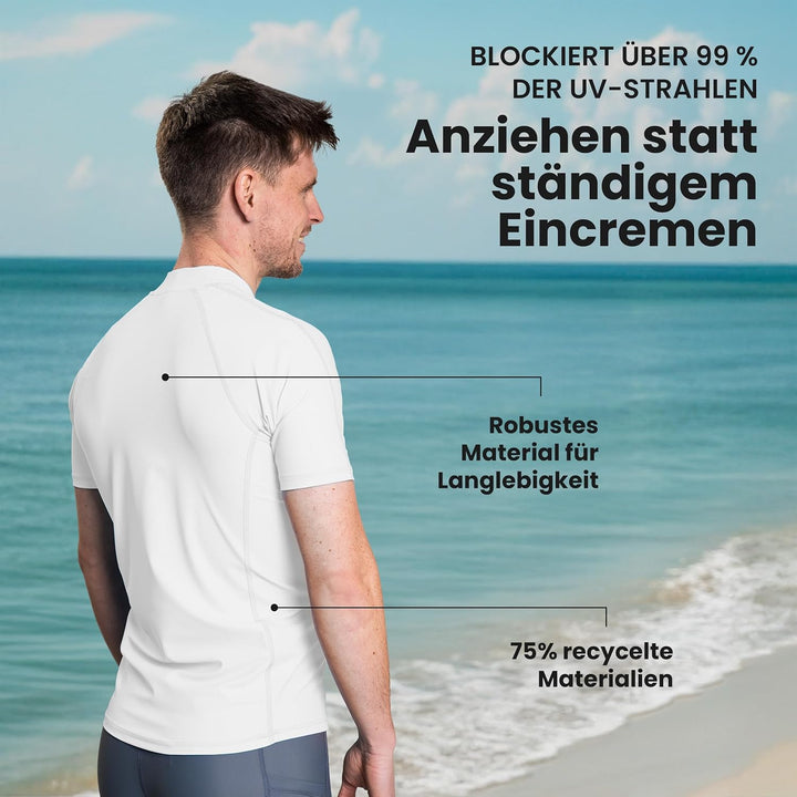 iQ-UV Shirt Herren Slim Fit Weiss (Weiss) S, Weiss (Weiss) S