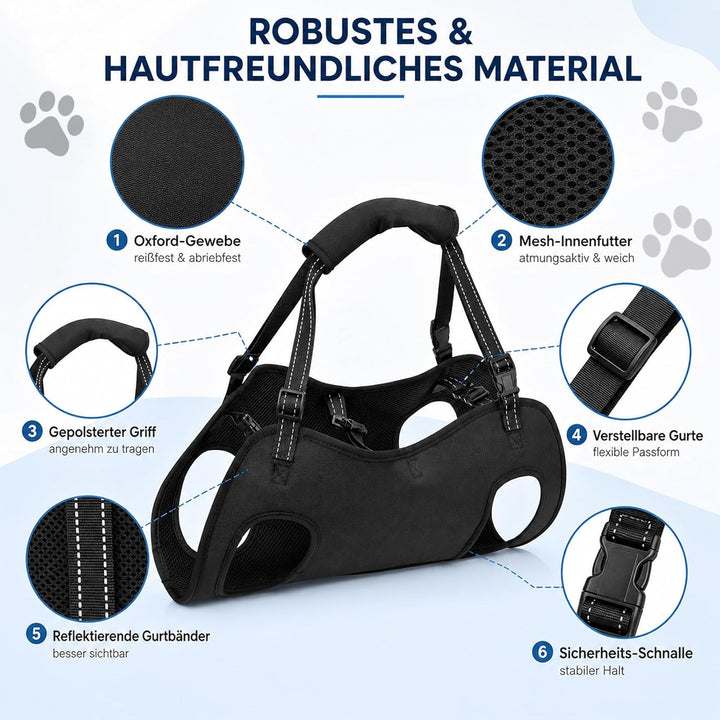 Tragehilfe Hund Gross, Hunde tragehilfe, Tragegeschirr Hund, Arthrose Geschirr Hund, Hundehebegeschi