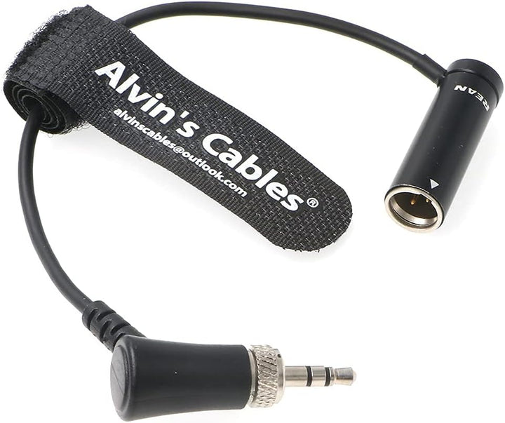 Alvin's Cables Low-Profile Mini-XLR 3-Pin Stecker TA3M auf 3.5mm-TRS-Locking Audio-Kabel für Canon-E
