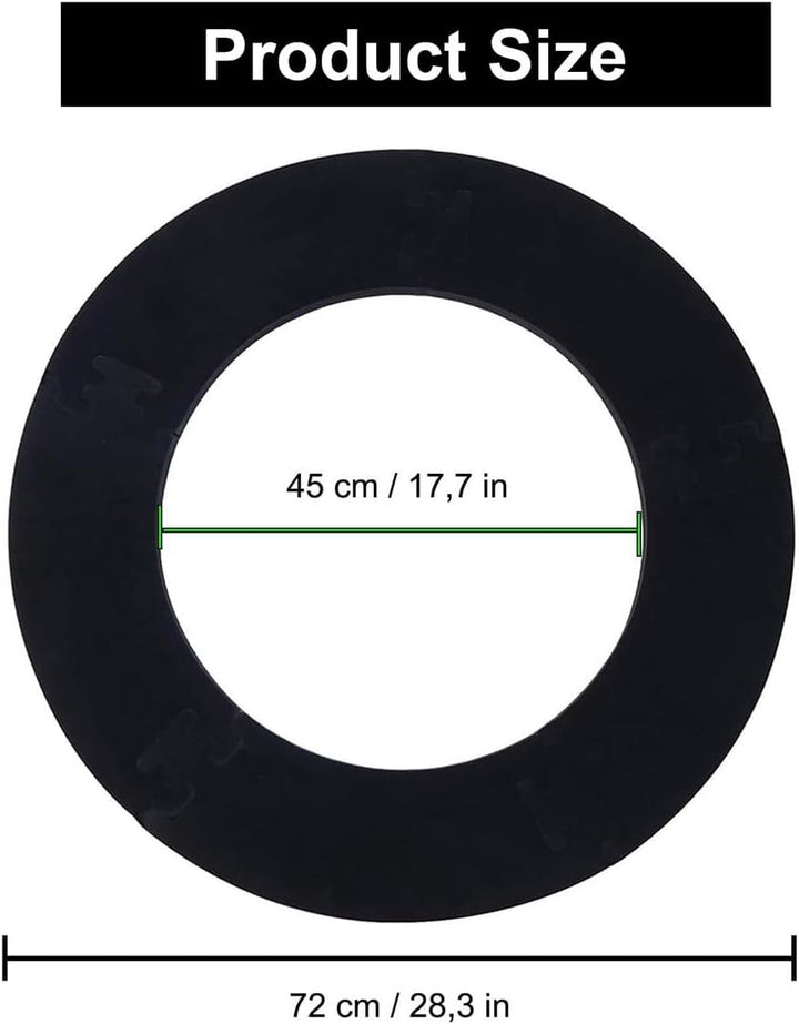 Dart Catchring Surround,Dartscheiben-Einfassung,Surround Auffangring Dart Backboard, für die Wandsch