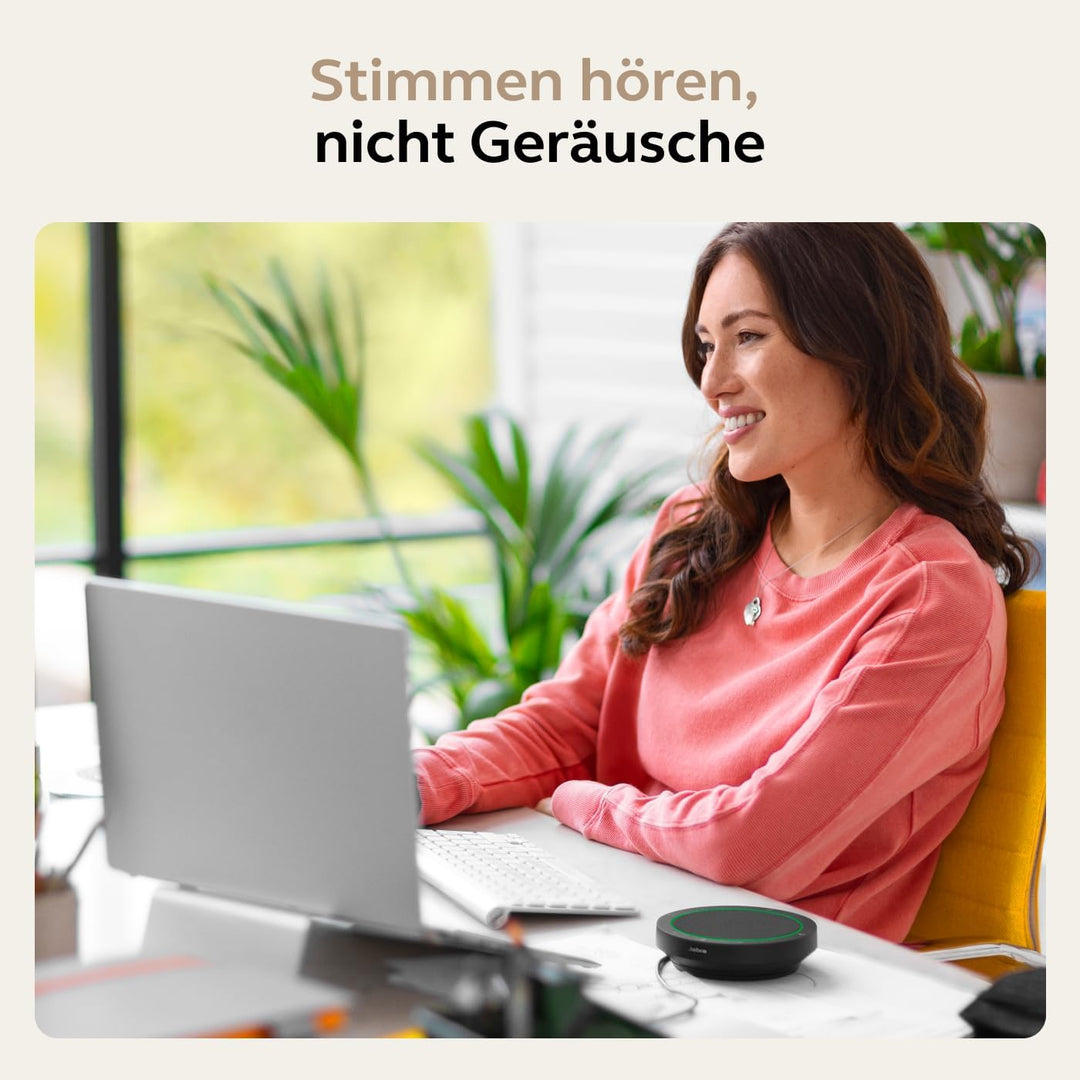 Jabra Speak2 75 schnurlose Freisprechlösung mit USB-A Bluetooth-Adapter, 4 Mikrofone mit Geräuschunt