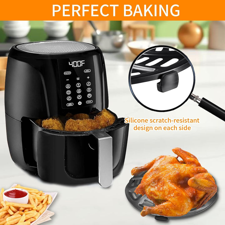Air Fryer Zubehör, 4 Stück Ersatz Silikon Gummi Stossstange Teile Füsse Tabs Silikonspitzen Silikons