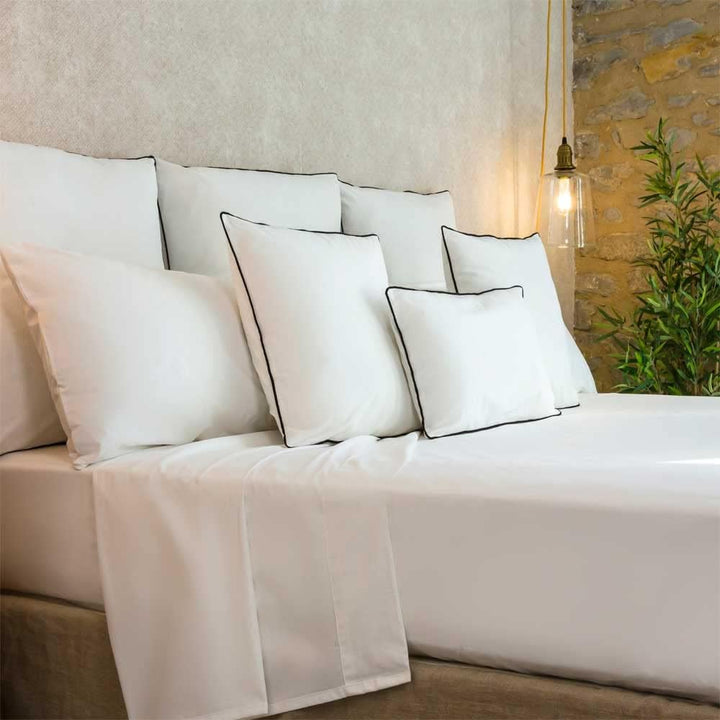 COTTON ARTean Bettwäsche-Set, Organic Baumwolle, Weiss, Bett 135 x 190/200 cm, 100 % Organische Baum