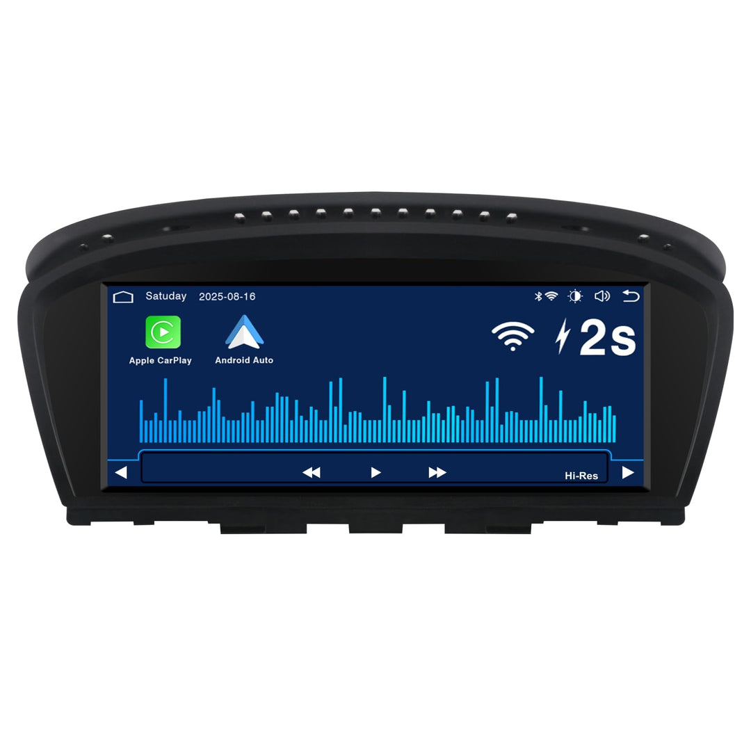 Autoradio mit Wireless CarPlay & Android Auto für BMW E60 E61 E63 E64 E90 E91 E92 E93 (2003-2008) |L