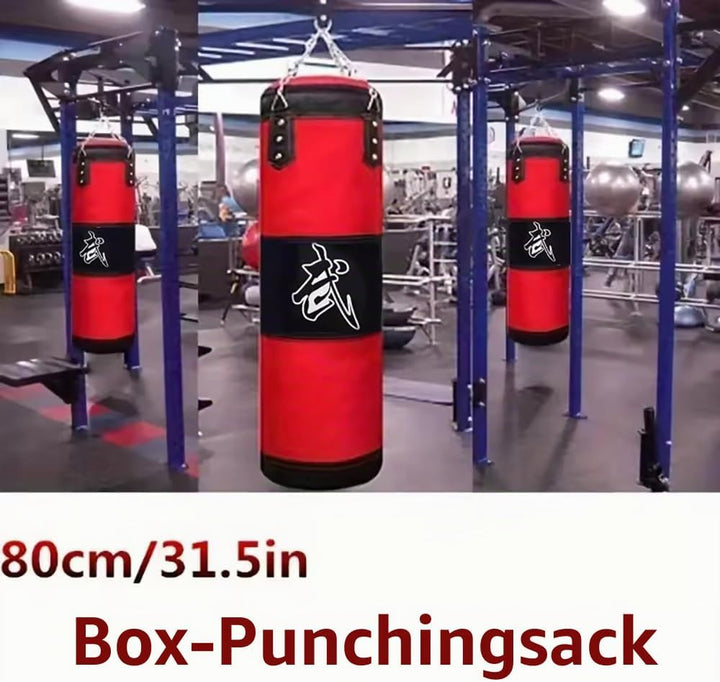 Boxsack Hängend, 15-in-1 Heavy Duty Boxsack, PU-Material Mit dickerer Kette kann 360° gedreht werden
