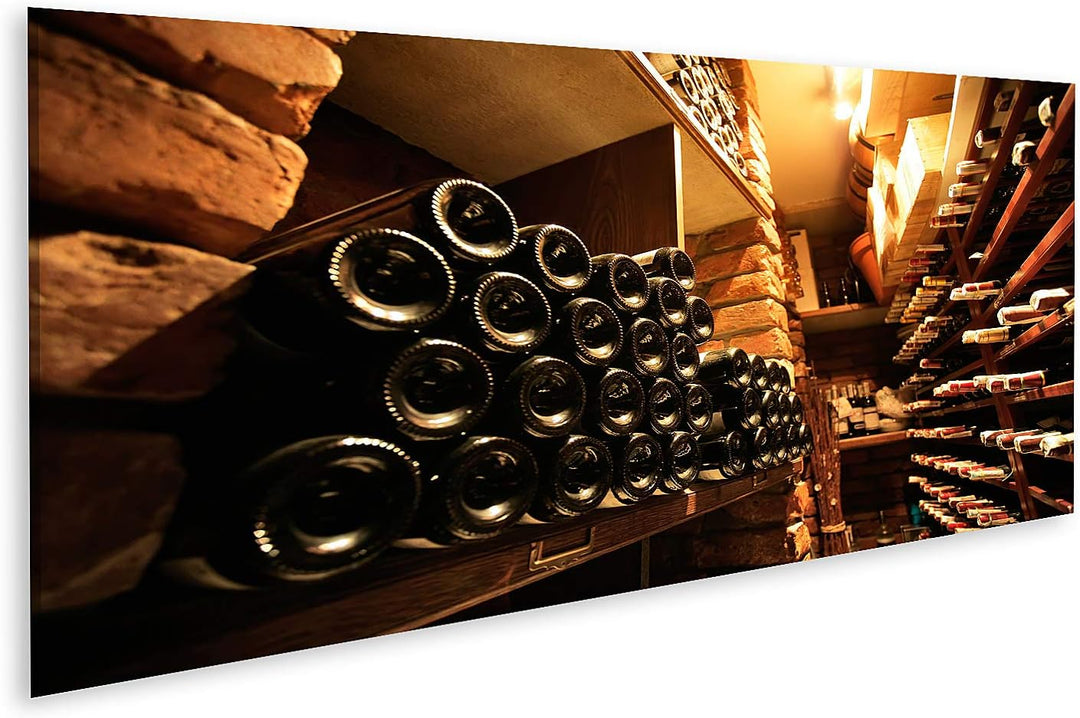 islandburner Bild auf Leinwand Weinkeller Eichenfässer Schatullen Bilder Wandbilder Poster Leinwand