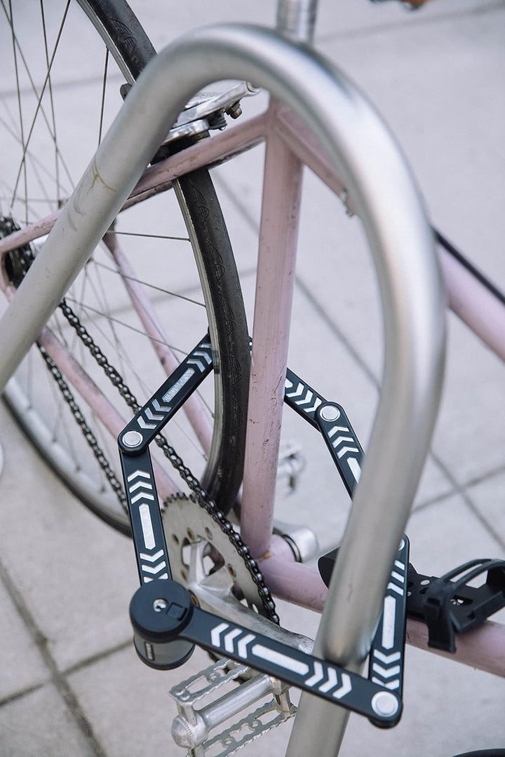 Kryptonite Kryptolok 685 Faltschloss - 85 cm, Sicherheitsgrad 6/10, Kompaktes sicheres Fahrradschlos