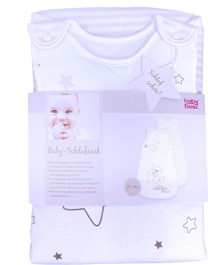 Herding Baby Best Baby-Schlafsack, Kleiner Lieblingsmensch Motiv, 90 cm, Seitlich umlaufender Reissv