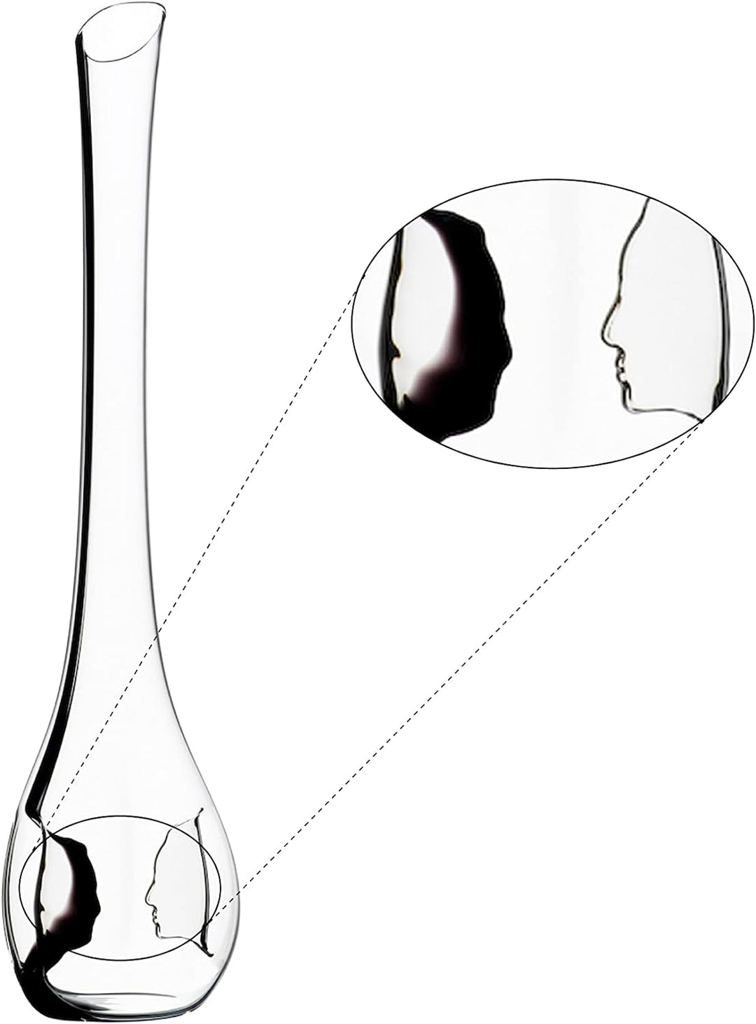 Riedel 4100/13 Dekanter Black Tie Face To Face Dekanter von Angesicht zu Angesicht, Dekanter von Ang