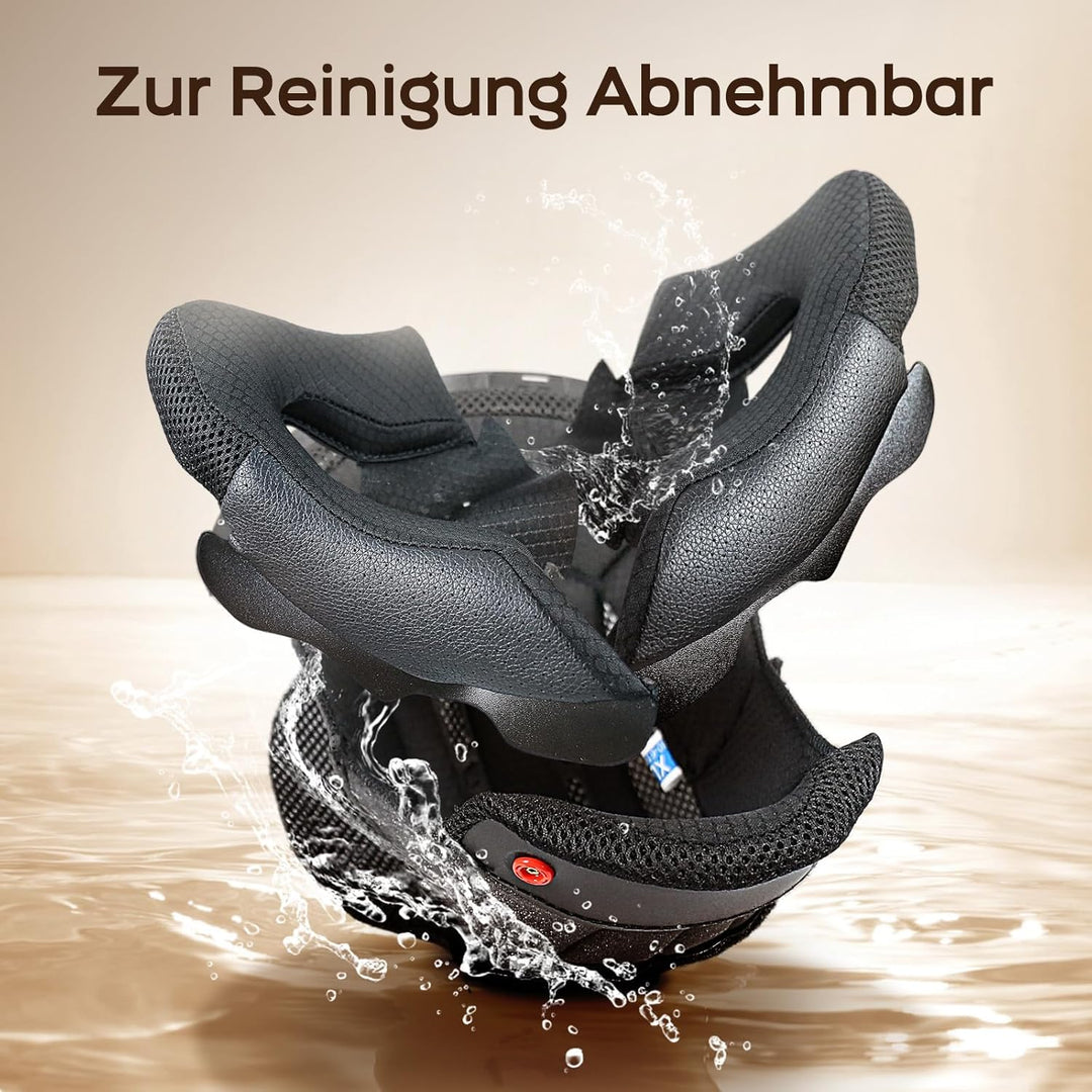 NENKI Jethelme Halbhelme Rollerhelm Sturzhelm Chopper Helm,Motorradhelm ECE 22.06 mit Doppelvisier S