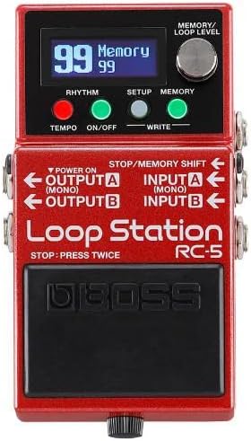 BOSS RC-5 Loop Station – moderner, kompakter Looper mit erstklassiger Soundqualität, 99 Phrasen-Spei
