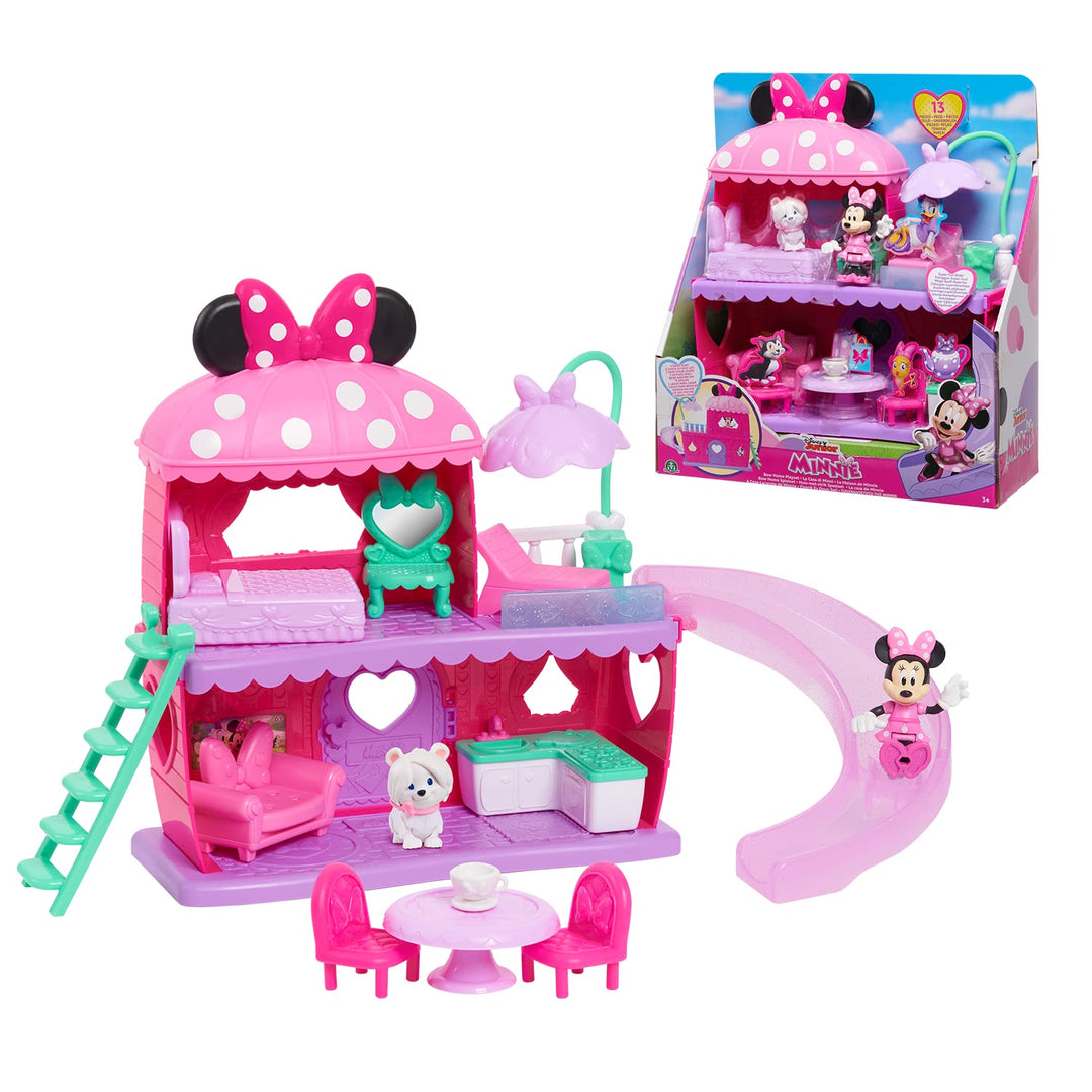 MICKEY&amp;MINNIE, La Maison de Minnie, 13 Teile, Figuren und Zubehör, Spielzeug für Kinder ab 3 Jahren,