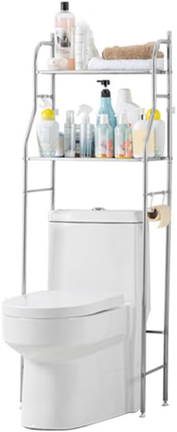 Garvee Toilettenregal, Edelstahl Badezimmerregal, WC-Regal über Der Toilette, Stehregal Fürs Badezim