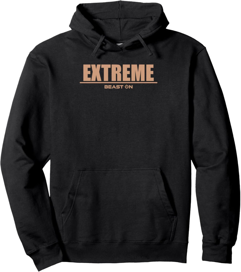 Extreme Schrift beige modern Bodybuilding Fitness Gym Pullover Hoodie