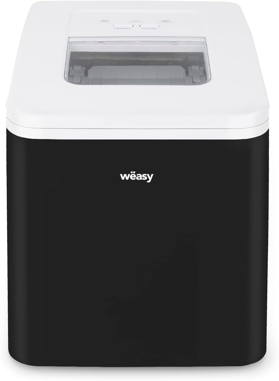 Wëasy KW12 Eiswürfelmaschine/ 12 kg Eiswürfel pro Tag / Sichtfenster / 2,2 Liter Wassertank / Wasser