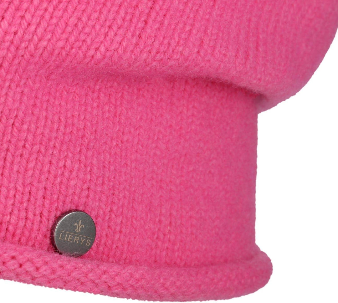 LIERYS Merino Kaschmir Beanie Damen/Herren (Länge: 26 cm) - Oversize-Mütze mit Merinowolle und Kasch