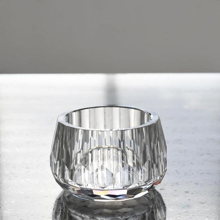 Dekoratives Kristalllagerbox, Eleganter Glas-Süssigkeitenschale für Schmuck, Ringe, Süssigkeiten & k