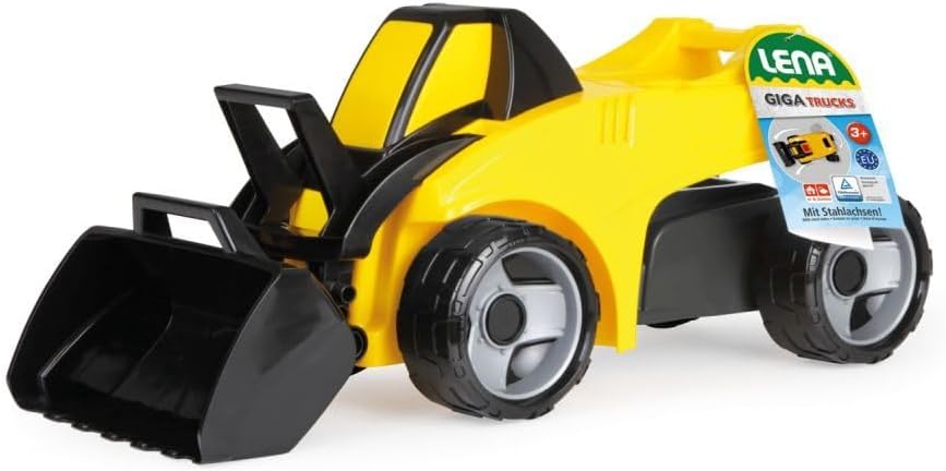 Lena 02145 GIGA Trucks Aufsitzschaufellader Pro X, robuster Schaufellader mit grosser Sitzfläche, st