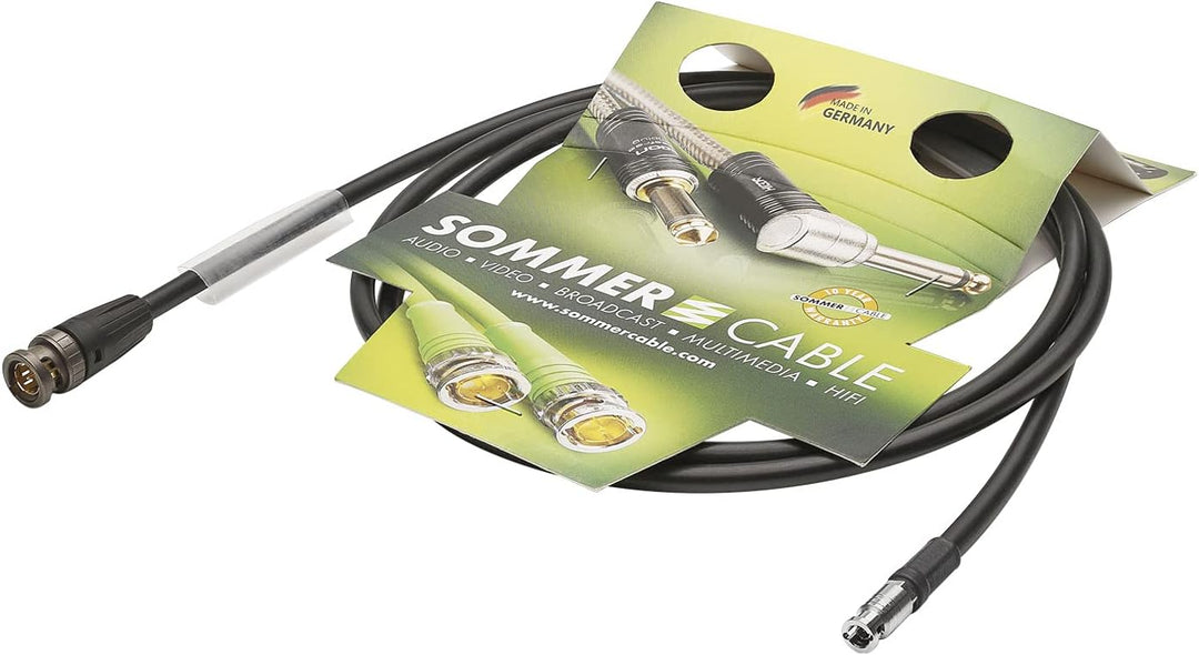 Sommer Cable 6G-/HD-SDI-4K, Adapterkabel SC-Vector 0.8/3.7, Mini HD-BNC Male 75 Ohm / NBNC75BLP9X, s