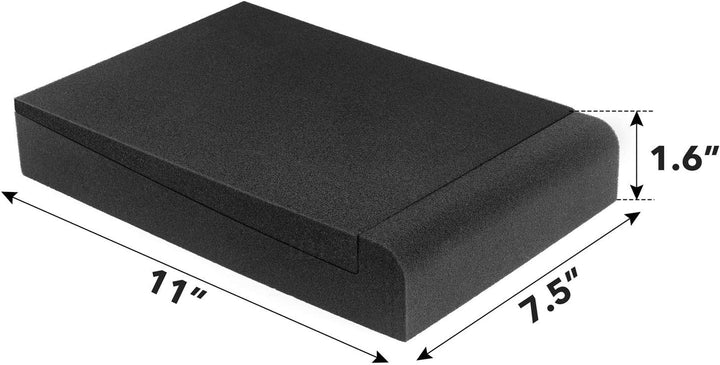 JBER Akustik-Isolationspads, Studio-Monitor-Lautsprecher-Isolationsschaum-Pads, hochdichter Akustiks