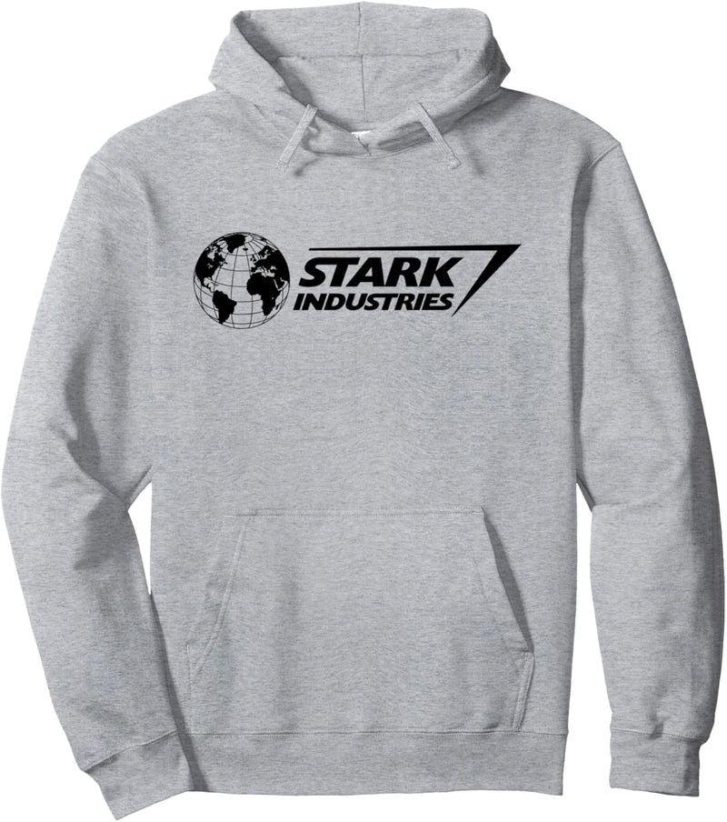 Marvel Iron Man Stark Industries Logo Black Pullover Hoodie