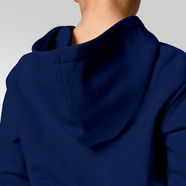Neverless® Kinder Hoodie Mädchen Blumen Aufdruck Kapuzenpullover Sweatshirt Kapuze Navy 116, Navy 11