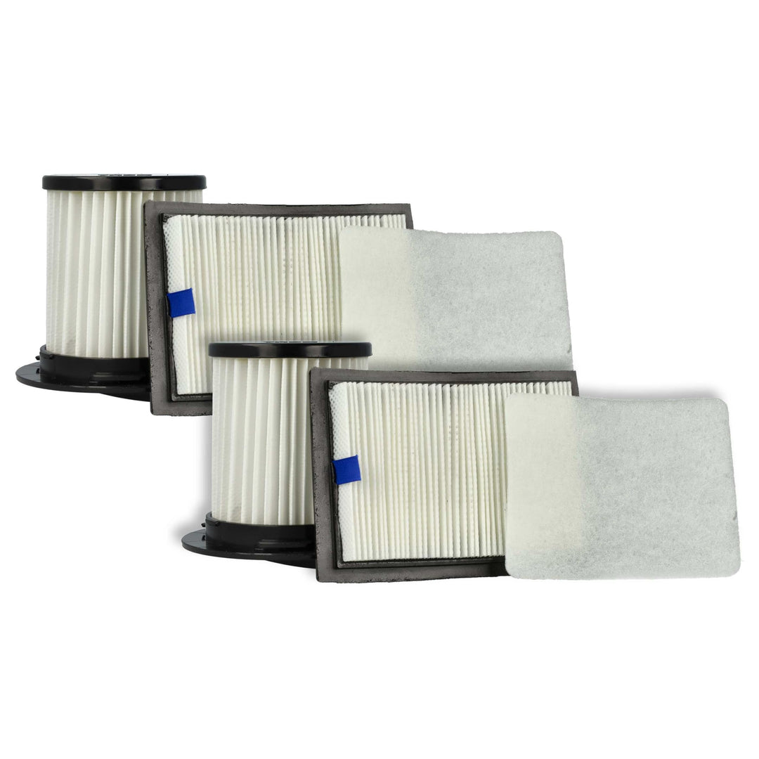 vhbw 6X Filter kompatibel mit Dirt Devil Centrino X3.1, M2012, M2012-3, M2012-4, M2725, M2725-0, M27