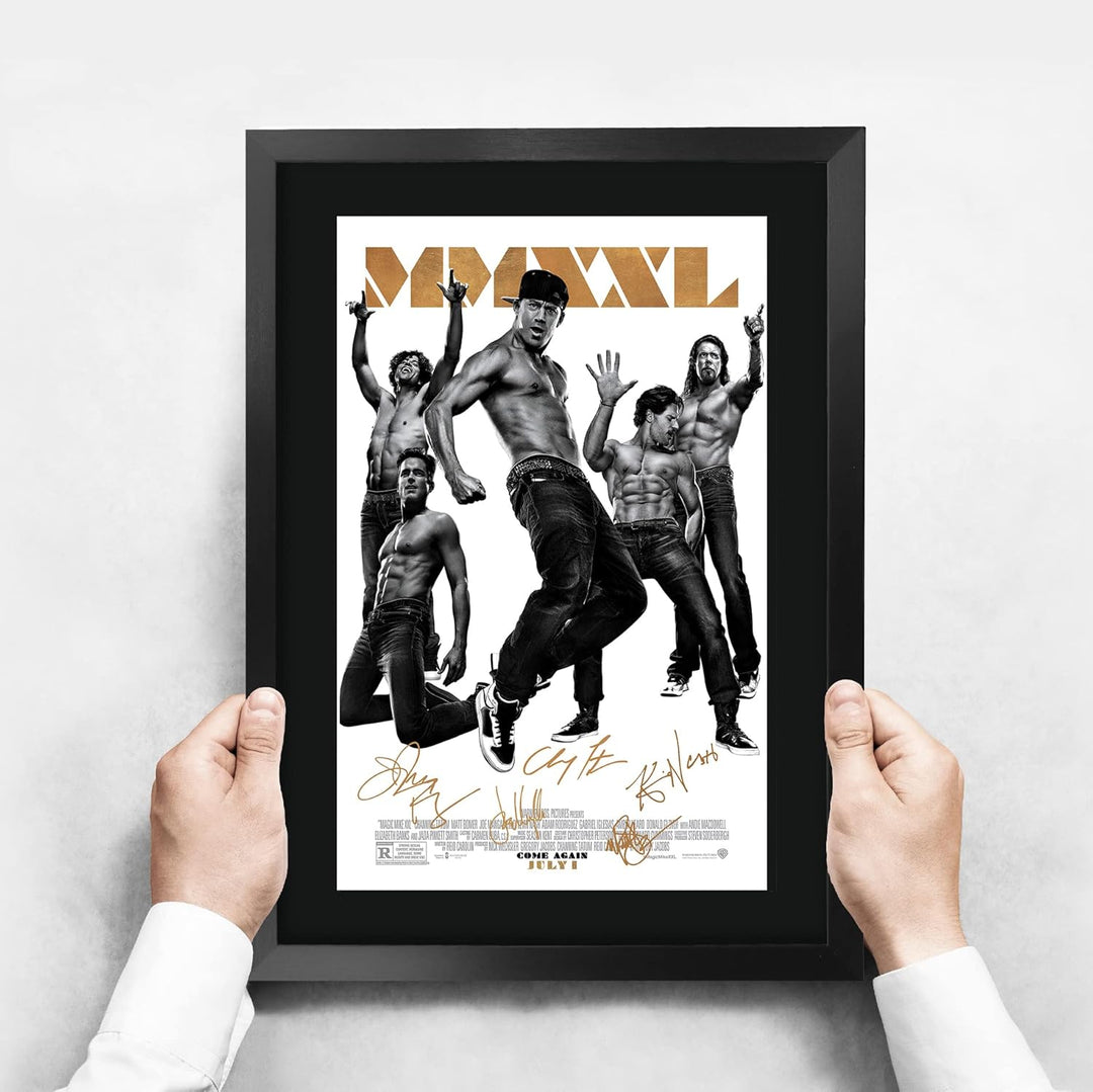 HWC Trading FR A3 Magic Mike XXL Channing Tatun Geschenke gedrucktes Poster signiert Autogramm Bild