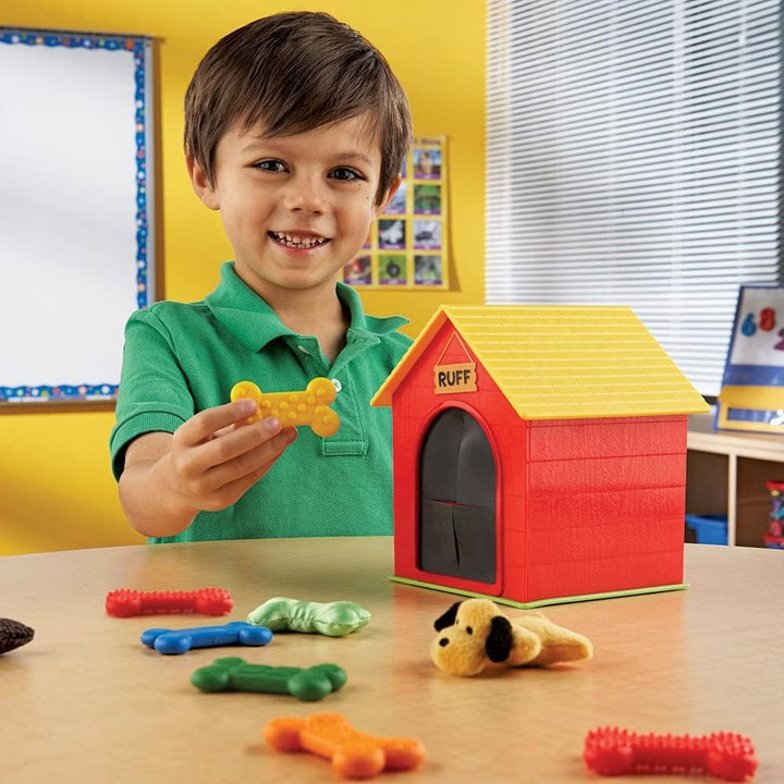 Learning Resources Ruffs Hundehütte Haptik-Spielset, Vorschule, Tastsinn fördern, Oberflächen erfors