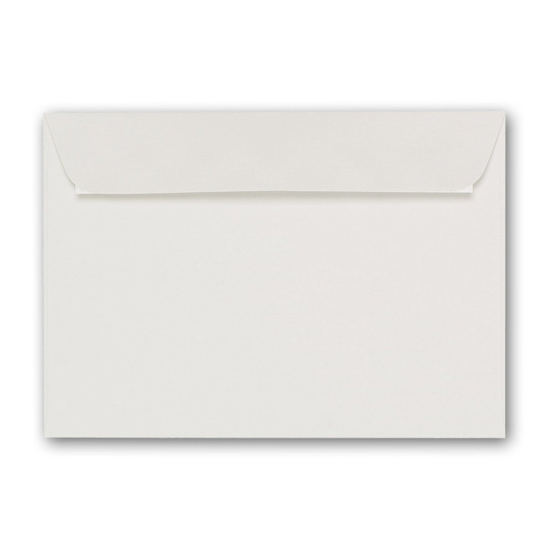 ARTOZ 100x Briefumschläge DIN C6 Ivory Elfenbein (Creme) - 16,2 x 11,4 cm - haftklebend - gerippte K