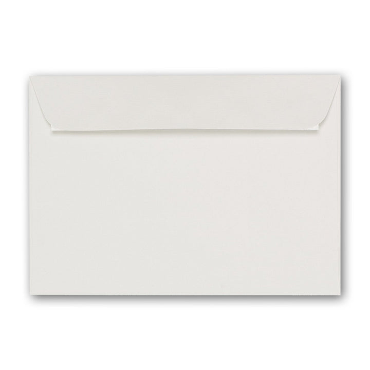 ARTOZ 100x Briefumschläge DIN C6 Ivory Elfenbein (Creme) - 16,2 x 11,4 cm - haftklebend - gerippte K