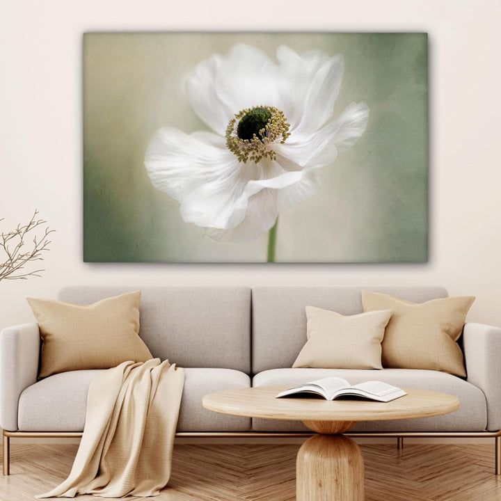 MuchoWow© Wandbilder Gross 120x80 cm XXL Wohnzimmer Wanddeko Blumen Leinwandbild Schlafzimmer Zimmer