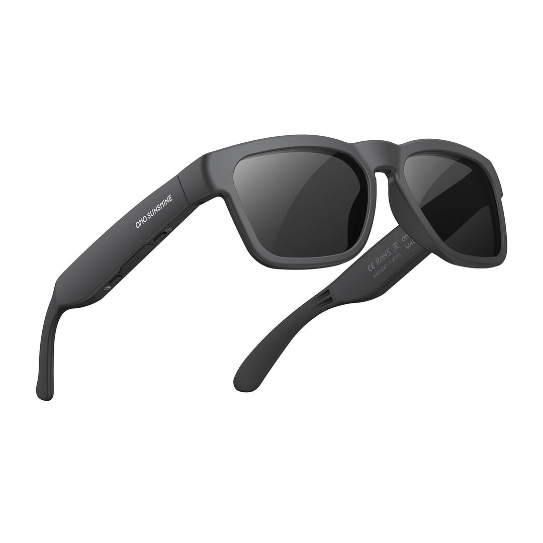 OhO sunshine wasserdichte Audio Sonnenbrille, Bluetooth Kopfhörer Sonnenbrille zum Hören von Musik u
