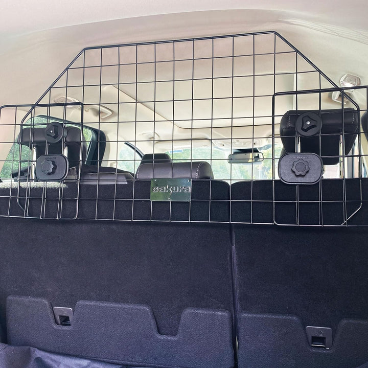 Sakura SUV Hundeschutzgitter für Autos SS5453 – einfache Montage ohne Werkzeug – Befestigung an Kopf