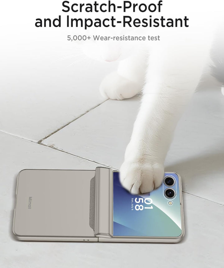 Miimall Kompatibel mit Samsung Galaxy Z Flip 7 Hülle mit Scharnierschutz Magnetischer [Externer Bild