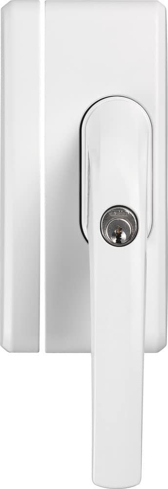 ABUS Fenstergriff-Schloss FO400A AL0125 - Fenstergriffsicherung mit Zusatzschloss und Alarmfunktion,