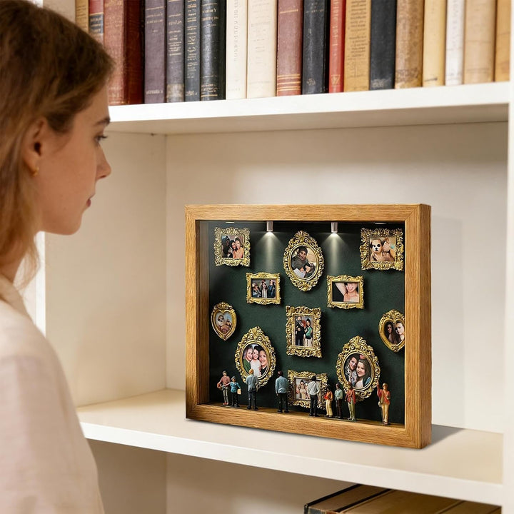 Mini-Museumsrahmen mit Licht | DIY Mini-Museen-Silhouetten-Box | Museum of Us Box | Schattenboxen-Ra