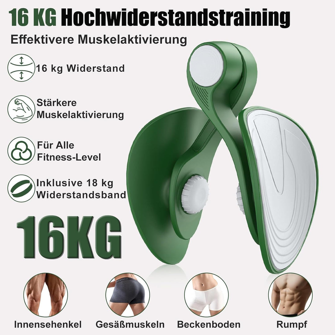 Oberschenkeltrainer 35lb Beckenboden Trainer Damen für Frau Beinpresse Po Trainer für Zuhause MäNner