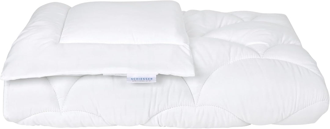 Schiesser Kinder-Betten-Set Schaf / 100 cm x 135 cm Bettdecke + 40 cm x 60 cm Kopfkissen.