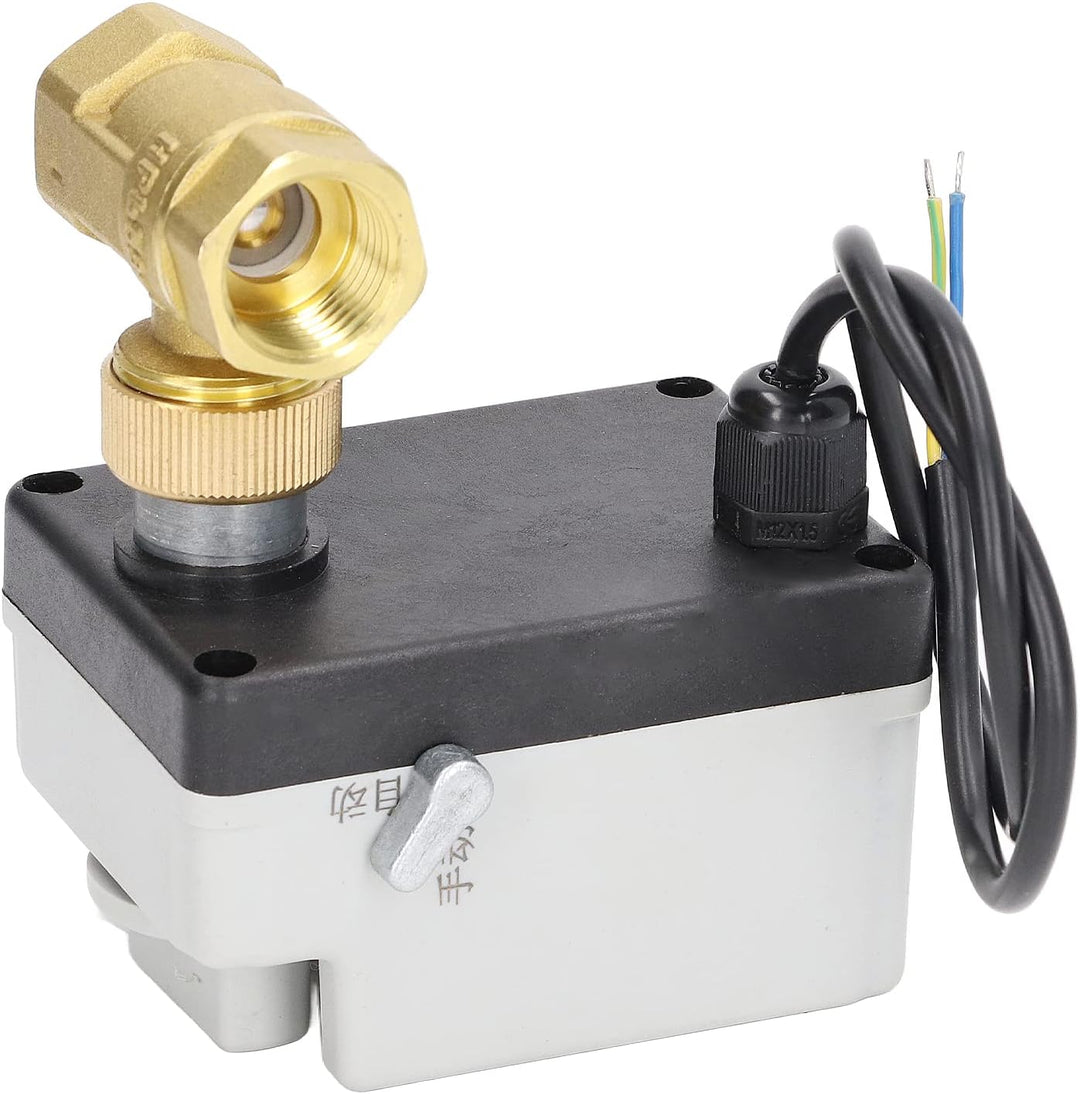 1/2" Motorisierter Kugelhahn, DN15 DC 12V-24V Messing, Normalerweise Geschlossener Kugelhahn mit 2-D