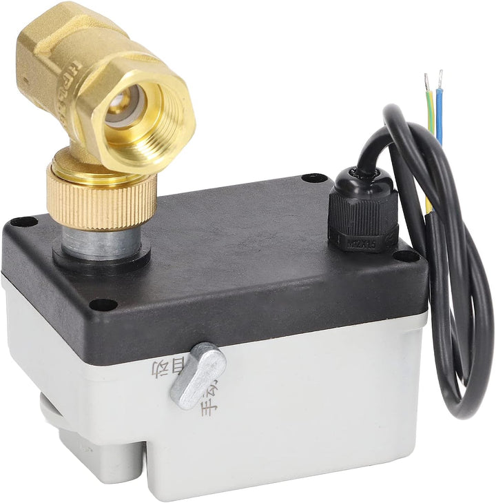 1/2" Motorisierter Kugelhahn, DN15 DC 12V-24V Messing, Normalerweise Geschlossener Kugelhahn mit 2-D