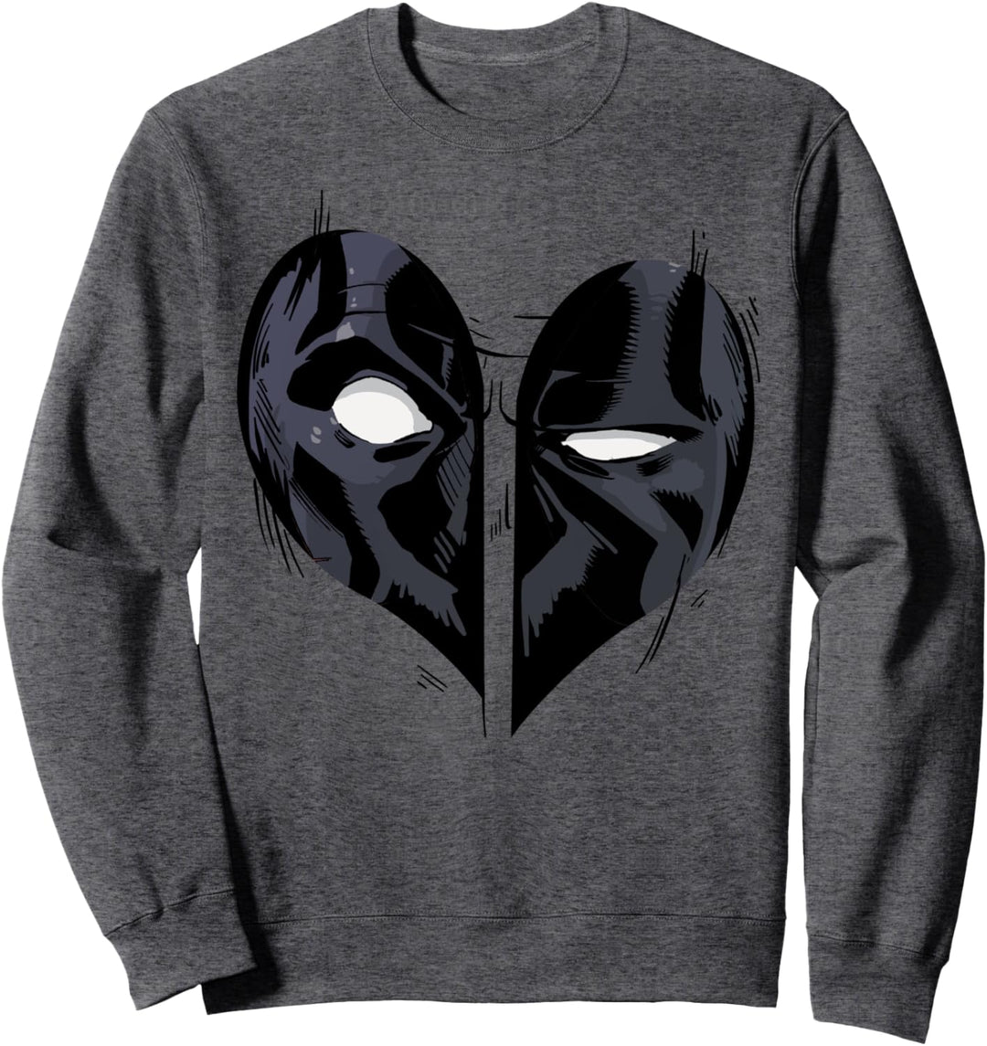 Marvel Deadpool Black Heart Eyes Sweatshirt