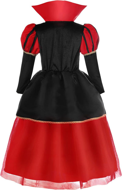 ReliBeauty Herzen Kleid Kostüm Kinder 3-12 Jahre Karneval Halloween 7-8 Jahre (Etikett 120), 7-8 Jah