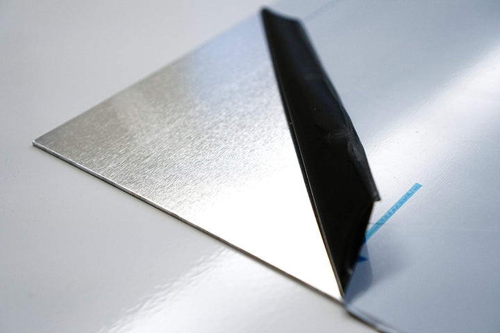 Metall - Aluminium Blechzuschnitt - Alu ALMG1 walzblank mit Schutzfolie - 50 x 60 cm (500 x 600 mm)