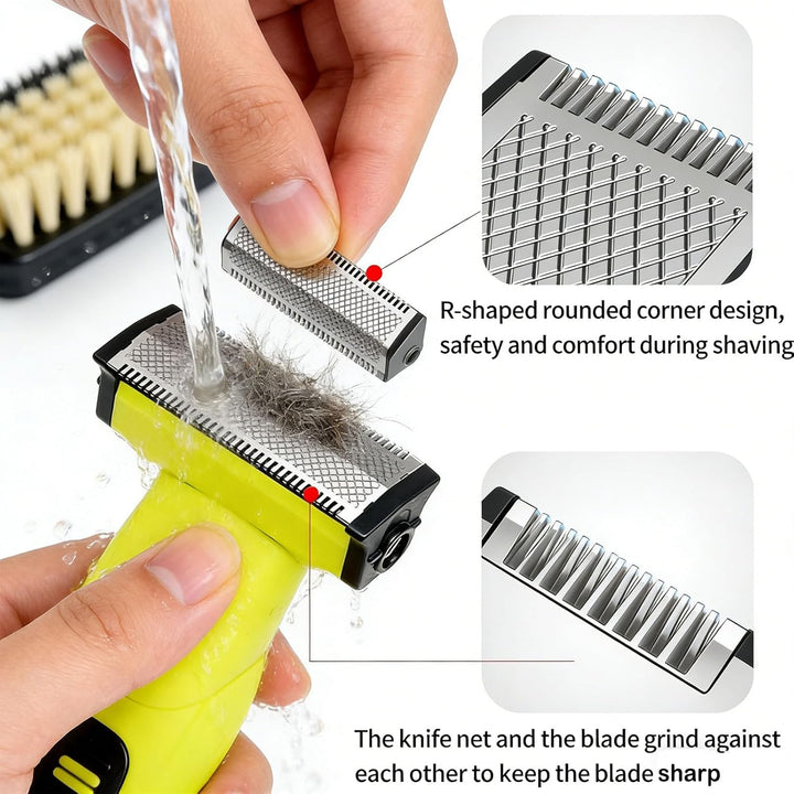 Barttrimmer Herren - Wasserdichter Hybrid- Bartschneider Herren und Körperrasierer Herren, Wiederauf