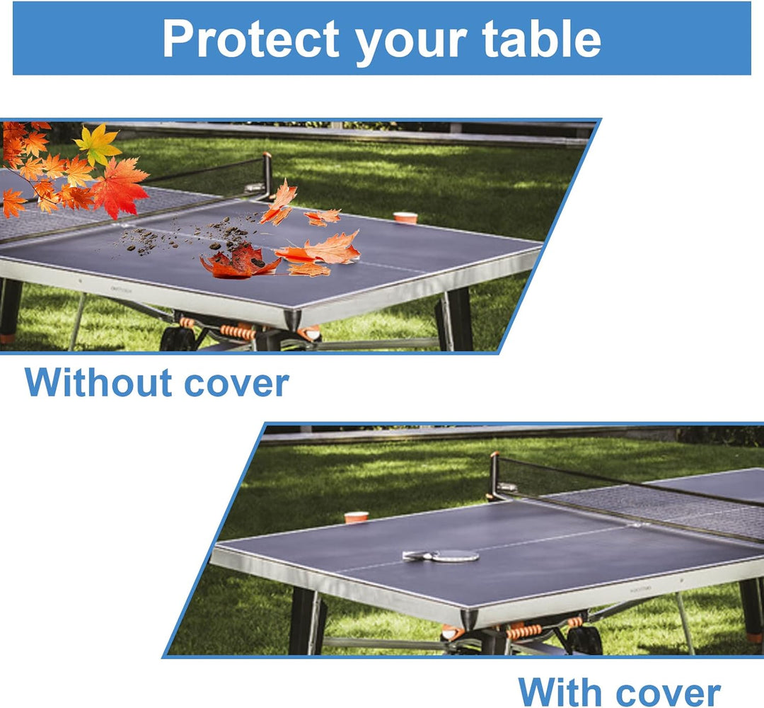 GAESHOW Tischtennis Abdeckung, Schutzhülle Tischtennisplatte Wasserdicht Abdeckhülle mit Tasche, Tis
