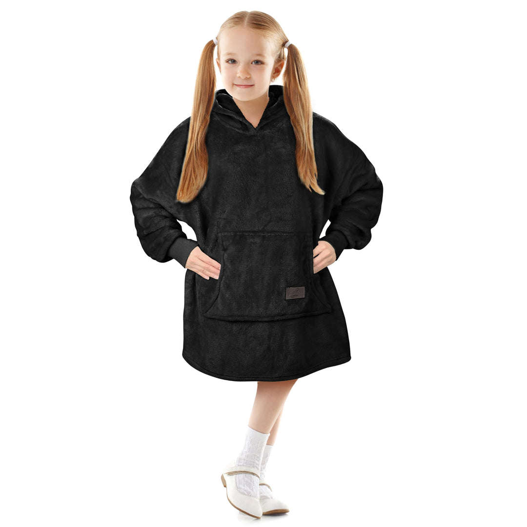 Catalonia Classy Kinder Hoodie Decke, übergrosse Kuschel Hoodie Kinder, Mädchen Jungen Kuschel Fleec