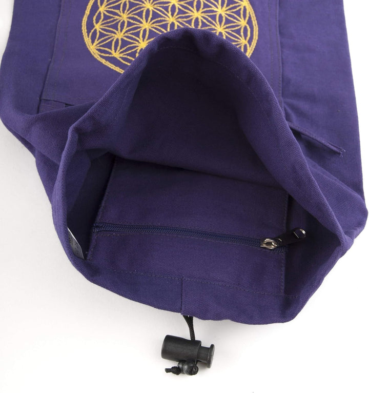 Berk YO-15-LI Meditations-Zubehör - Yoga Tasche mit Blume von Lebens, lila