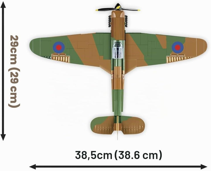 COBI 5728 Historische Sammlung Zweiten Weltkrieg Hawker Hurricane MK. I Flugzeug Bausteine, Various